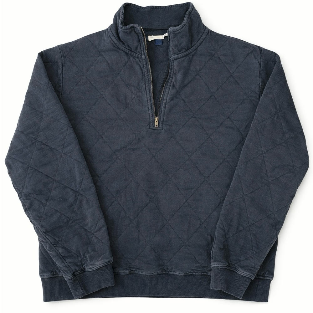 Universal Thread Quilted Half-Zip Sweatshirt - Da… - image 1